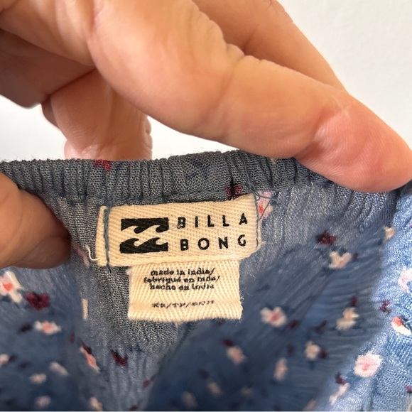 Billabong Floral Dress Women’s XSmall Blue Party Date Summer Dixie Cutesy Dainty - Picture 9 of 10